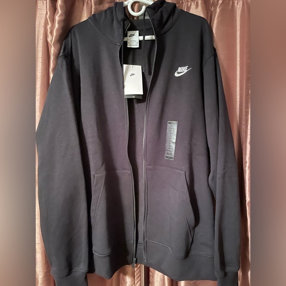 NWT* Nike Sportswear Club Fleece Full-Zip Hoodie.Black.Size: XLT, 3XLT - Picture 8 of 16